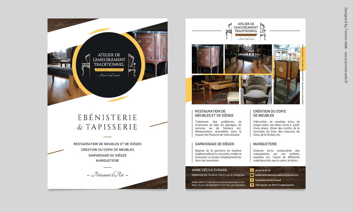 Flyers Atelier de l'Ameublement Traditionnel