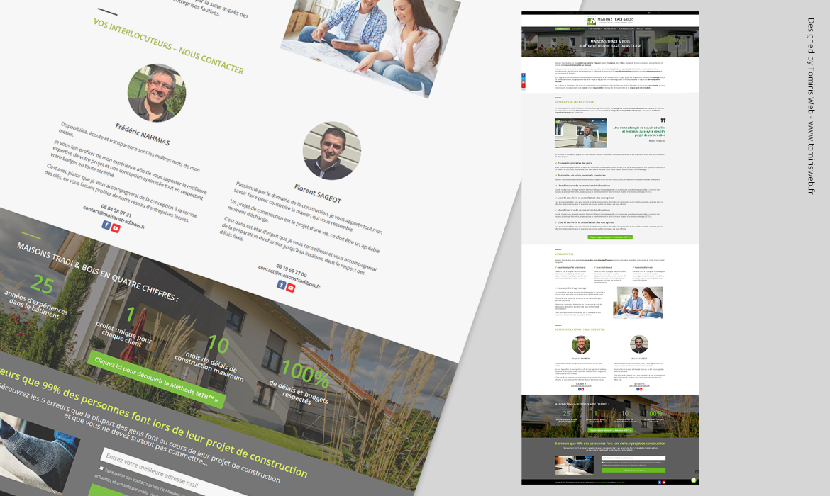 Site internet WordPress Maisons Tradi & Bois