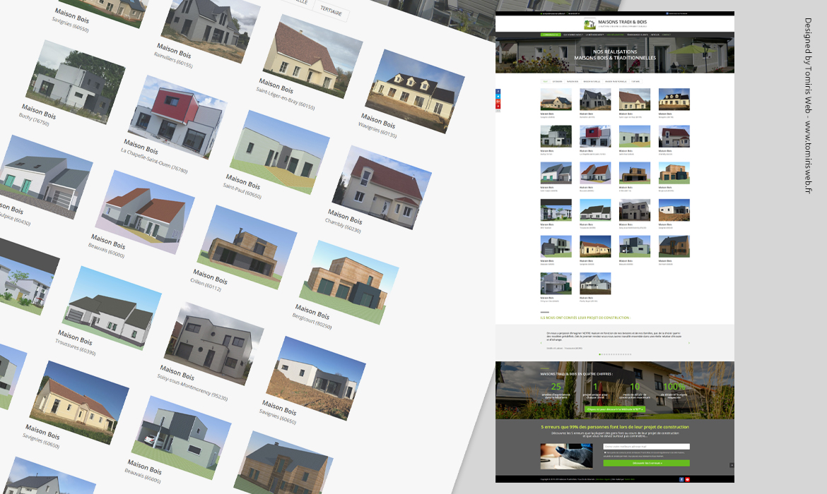 Site internet WordPress Maisons Tradi & Bois