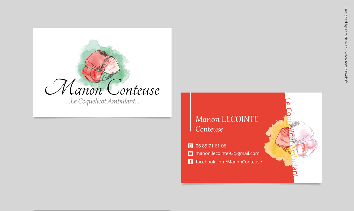 Cartes de visite Manon Conteuse